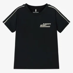 Mini Rodini Black Quick Dry Sports T-Shirt Clearance