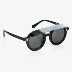 Mini Rodini Black Round Visor Sunglasses Clearance