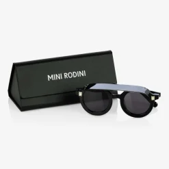 Mini Rodini Black Round Visor Sunglasses Clearance