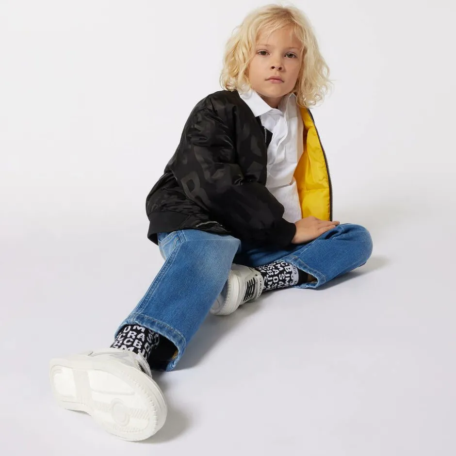 MARC JACOBS Black Satin Bomber Jacket Discount