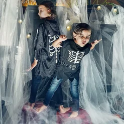 Souza Black Skeleton Costume Cape Hot