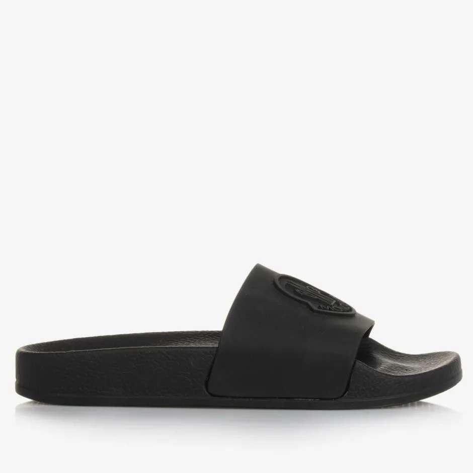 Moncler Enfant Black Sliders Clearance