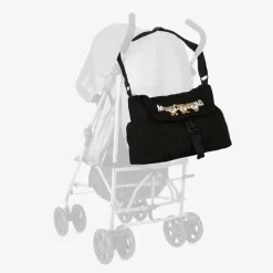 Moschino Baby Black Teddy Bear Logo Changing Bag (30cm) Online