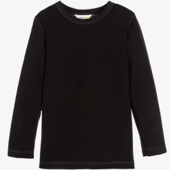 Joha Black Thermal Wool Top Discount