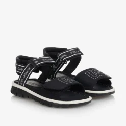 Dolce amp; Gabbana Black Velcro Sandals Outlet