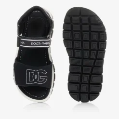 Dolce amp; Gabbana Black Velcro Sandals Outlet