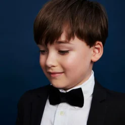 Milledeux Black Velvet Bow Tie (10cm) Online