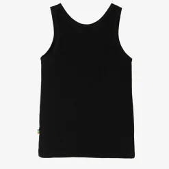 Joha Black Wool & Organic Cotton Vest Discount