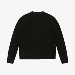 Burberry Black Wool Knit Baby Cardigan