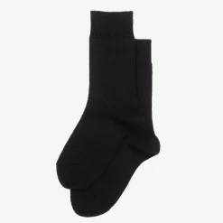 Falke Black Wool Socks Outlet