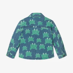 Stella McCartney Kids Blue & Green Frog Denim Jacket Clearance