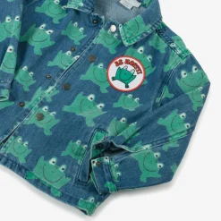Stella McCartney Kids Blue & Green Frog Denim Jacket Clearance