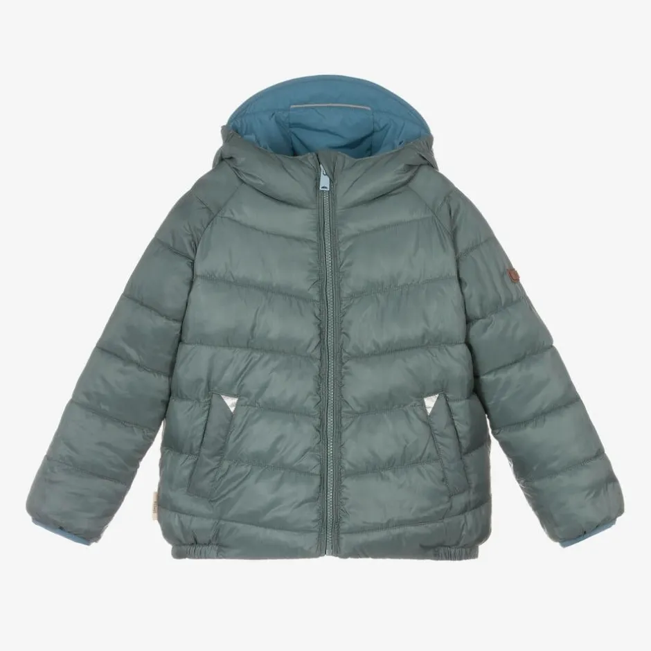 Töastie Blue & Green Reversible Puffer Jacket Hot