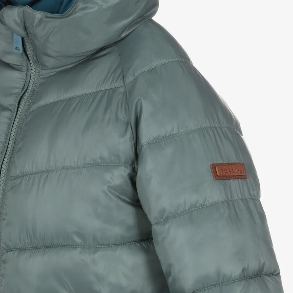 Töastie Blue & Green Reversible Puffer Jacket Hot