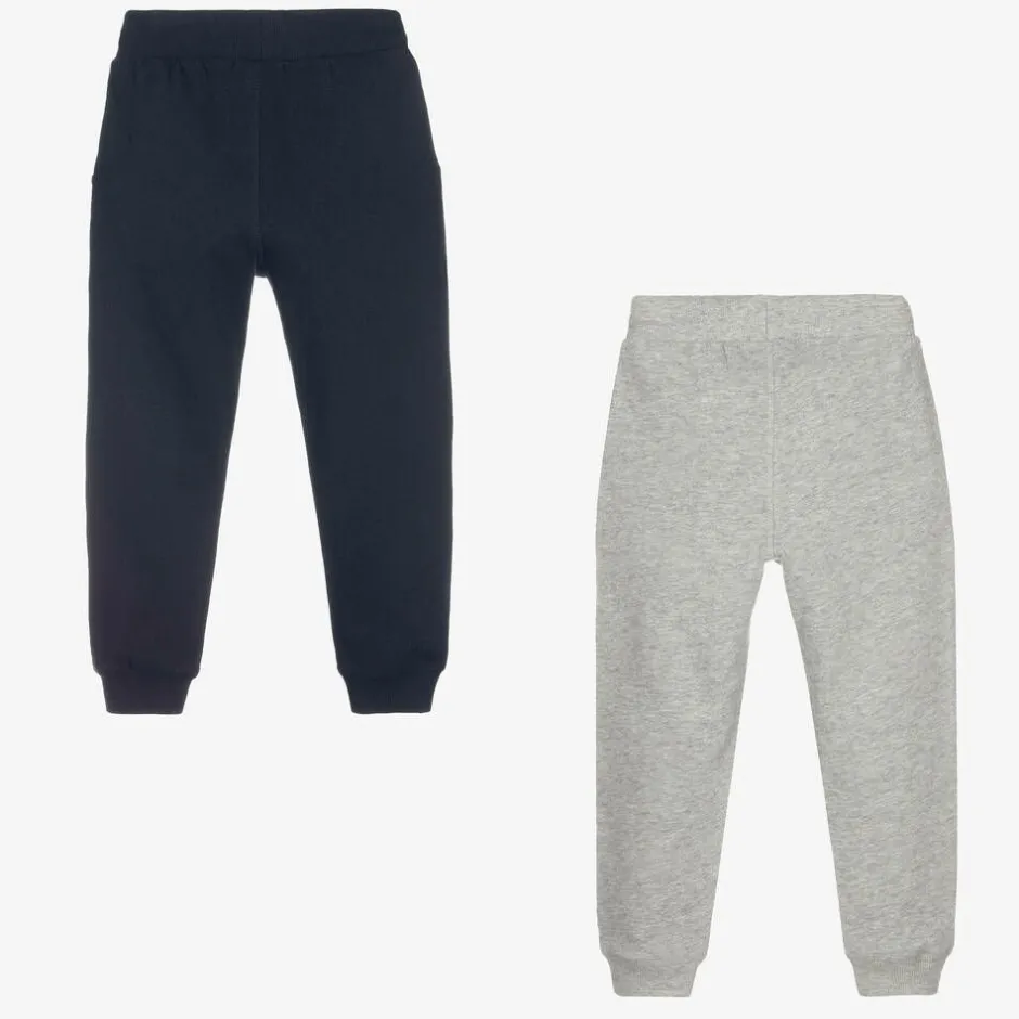 Minymo Blue & Grey Cotton Joggers (2 Pack) Discount