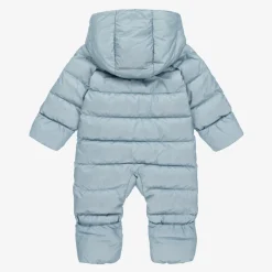 Burberry Blue & Vintage Check Baby Snowsuit Outlet