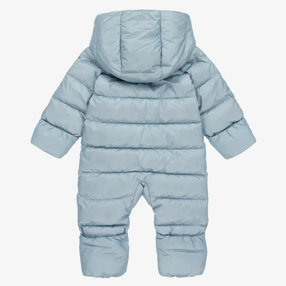 Burberry Blue & Vintage Check Baby Snowsuit Outlet