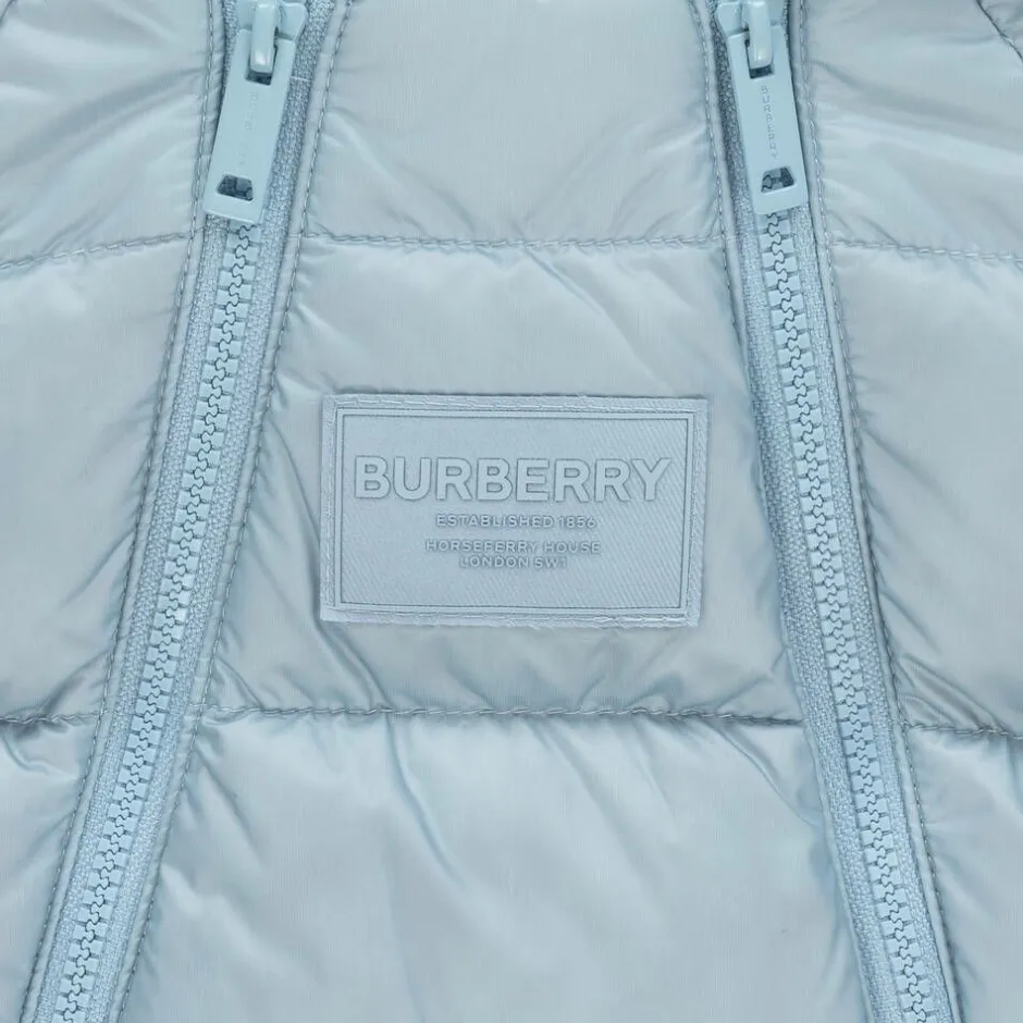 Burberry Blue & Vintage Check Baby Snowsuit Outlet