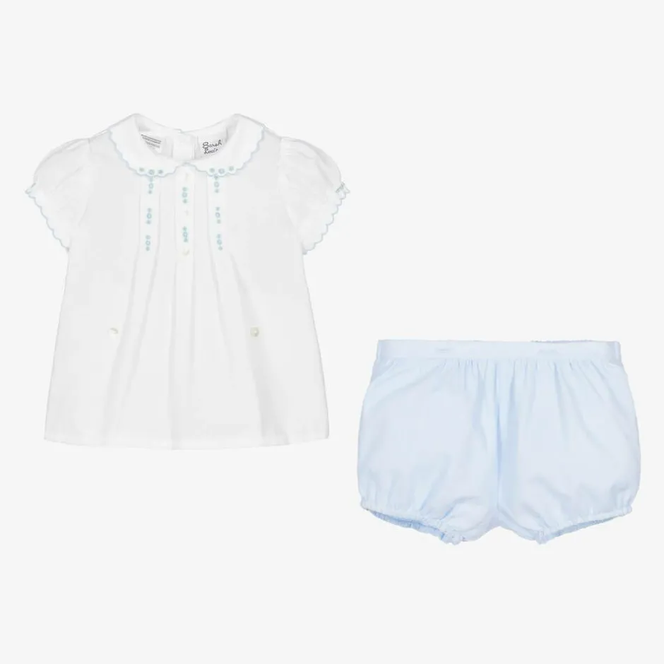 Sarah Louise Blue & White Buster Suit New