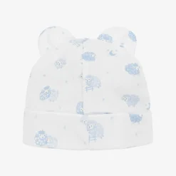 Kissy Kissy Blue & White Cotton Baby Sheep Hat Discount