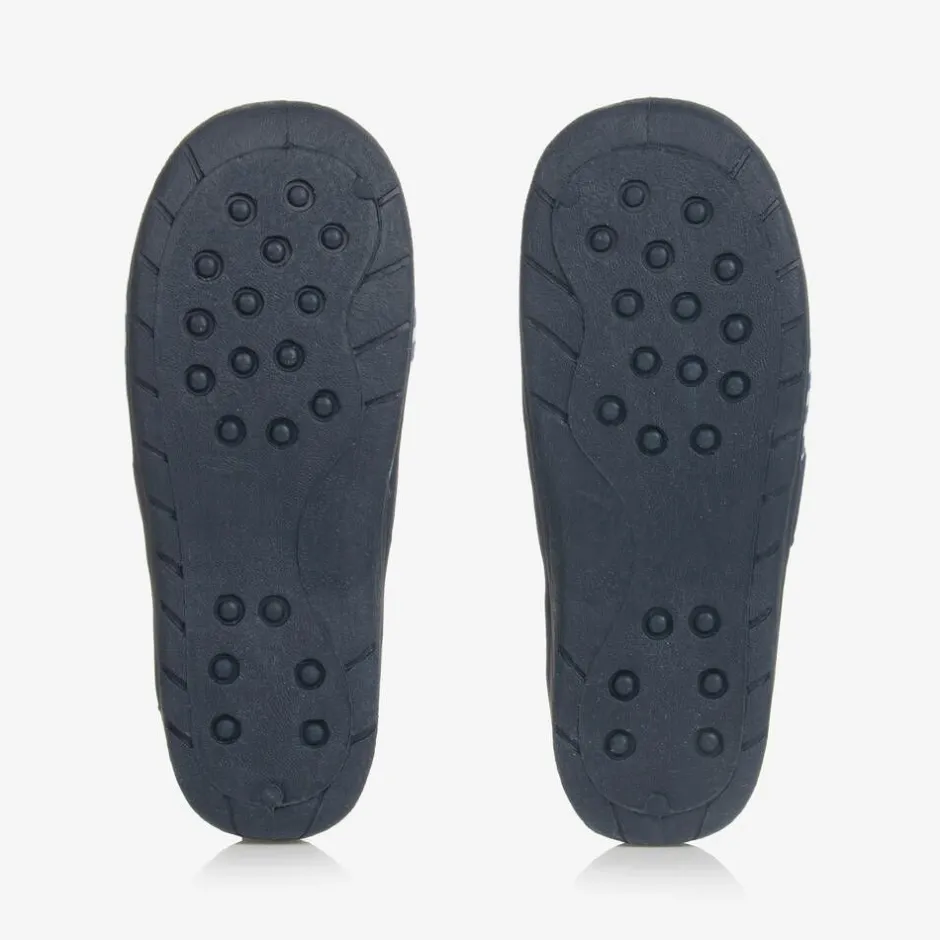 Playshoes Blue & White Striped Slippers Discount