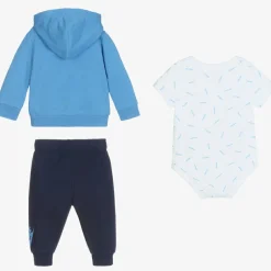 Nike Blue & White Tracksuit Set Discount