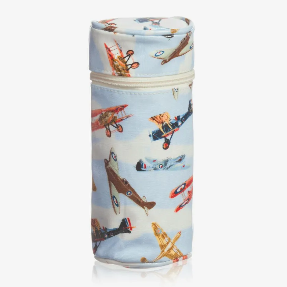 Powell Craft Blue Aeroplane Baby Changing Bag (36cm) Hot