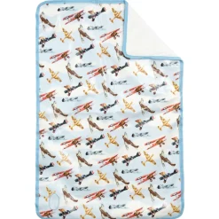 Powell Craft Blue Aeroplane Baby Changing Bag (36cm) Hot