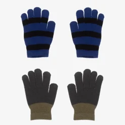Molo Blue & Green Knitted Gloves (2 Pack) Hot