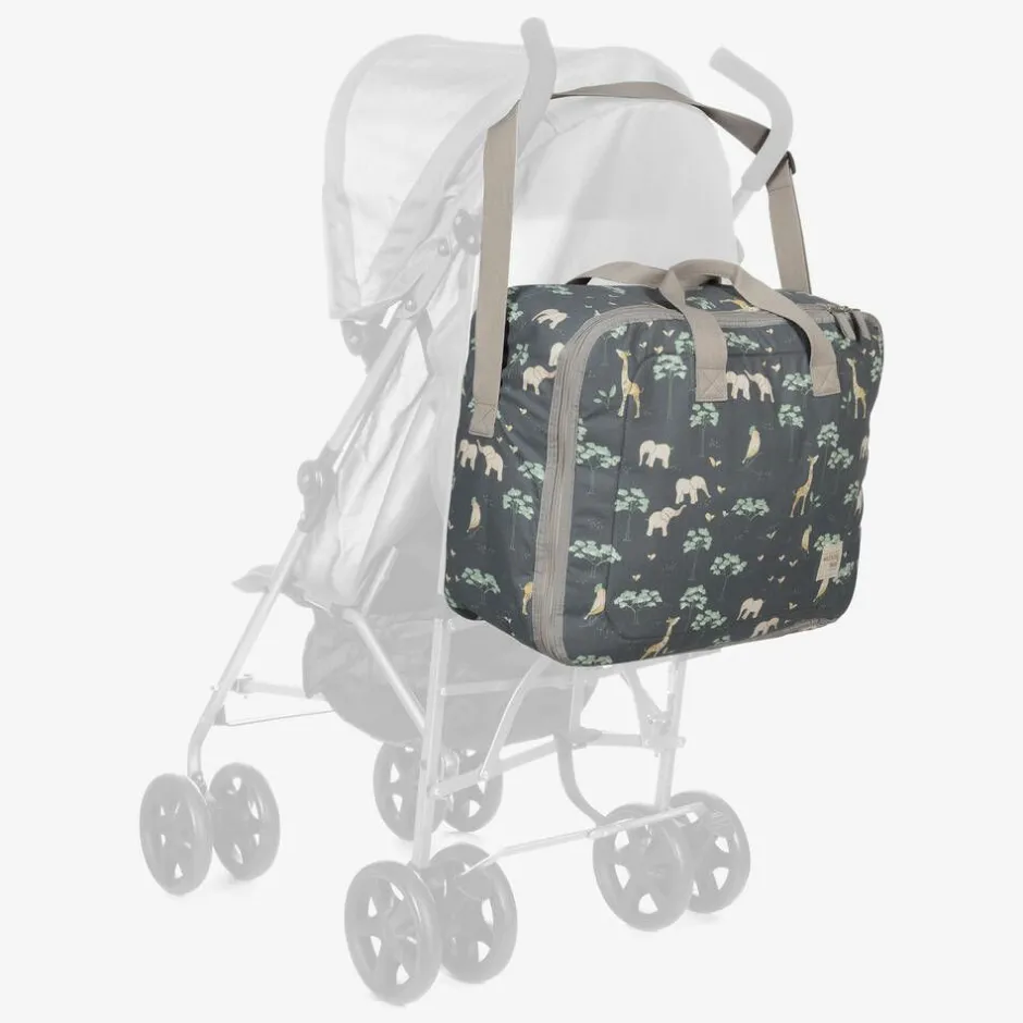 Pasito a Pasito Walking Mum Blue & Grey Jungle Print Suitcase (49cm) Clearance