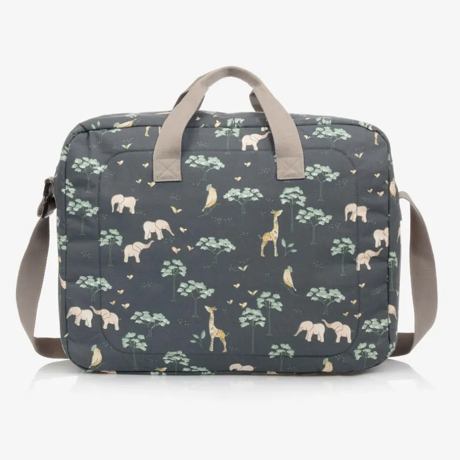 Pasito a Pasito Walking Mum Blue & Grey Jungle Print Suitcase (49cm) Clearance