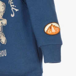 Gucci Blue Bear Logo Baby Sweatshirt Outlet