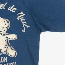 Gucci Blue Bear Logo Baby Sweatshirt Outlet