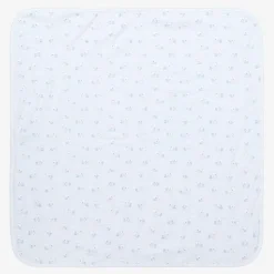 Kissy Kissy Blue Beary Best Friends Pima Cotton Blanket (73cm)