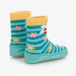 Powell Craft Blue Bee Slipper Socks Discount