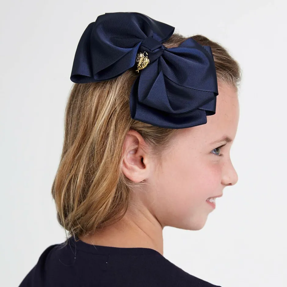 Angels Face Blue Bow Hairclip (19cm) Online