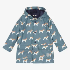 Hatley Blue Bulldog Hooded Raincoat Clearance