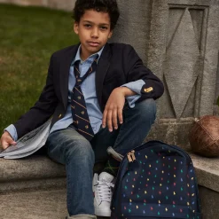 Ralph Lauren Blue Canvas Pony Backpack (44cm) New