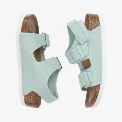 Birkenstock Blue Canvas Sandals Outlet