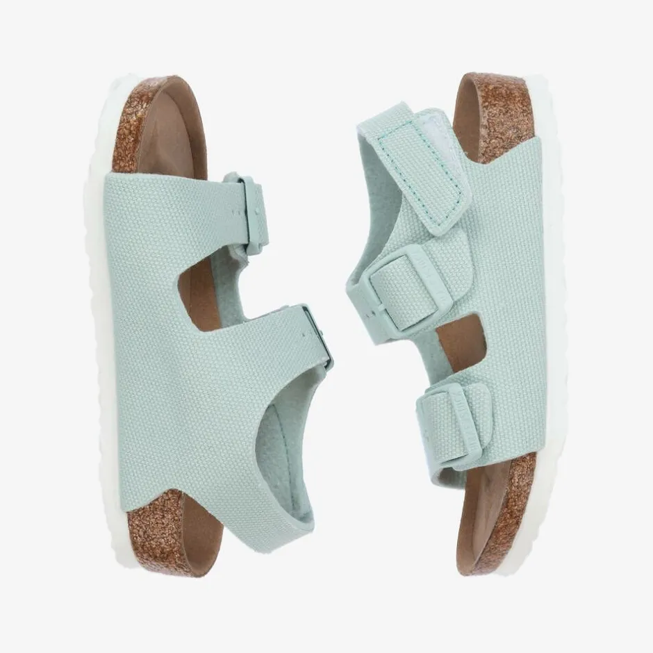 Birkenstock Blue Canvas Sandals Outlet