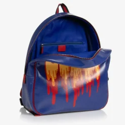 Gucci Blue Canvas Web Backpack (36cm) Clearance
