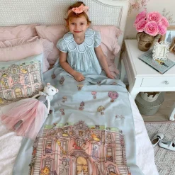 Atelier Choux Paris Blue Cashmere Blanket (120cm)