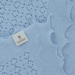 G.H.Hurt amp; Son Blue Cashmere Shawl (122cm) Discount