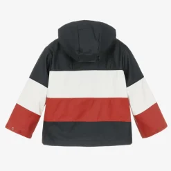 Tommy Hilfiger Blue Colourblock Hooded Jacket New