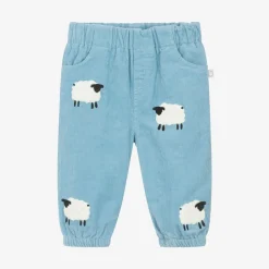 Stella McCartney Kids Blue Corduroy Sheep Trousers Online