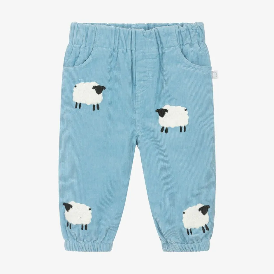 Stella McCartney Kids Blue Corduroy Sheep Trousers Online