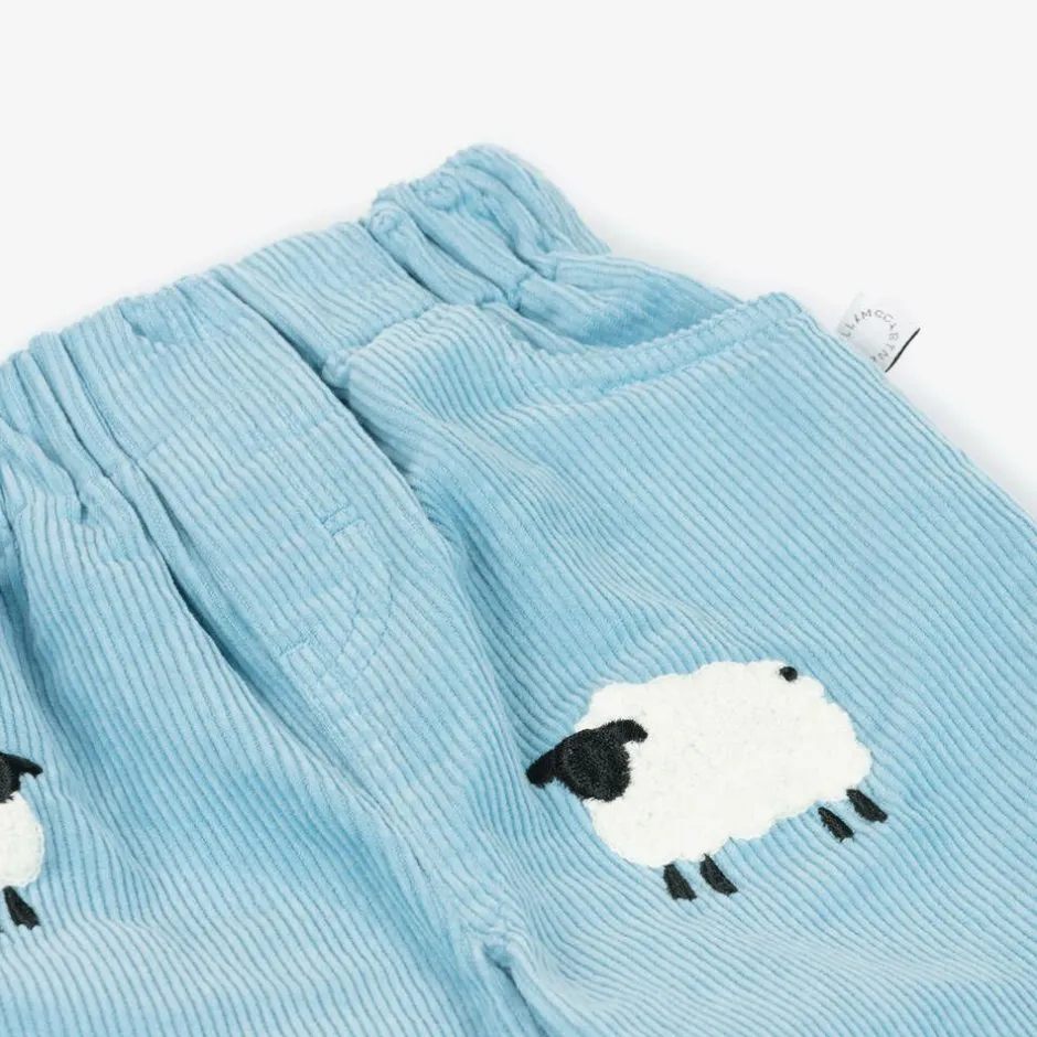 Stella McCartney Kids Blue Corduroy Sheep Trousers Online