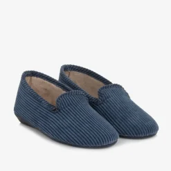 Pisamonas Blue Corduroy Slippers Online
