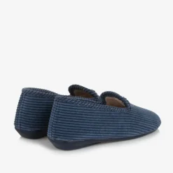 Pisamonas Blue Corduroy Slippers Online