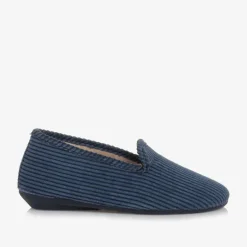 Pisamonas Blue Corduroy Slippers Online